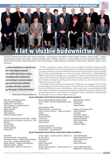 X lat w służbie budownictwa