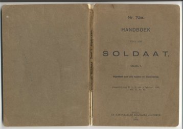 Handboek voor den Soldaat - Deel I - Algemeen...