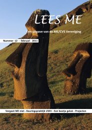 Lees ME is - ME|cvs Vereniging