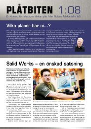 Plåtbiten 2008:01 - Nolans Mekaniska AB