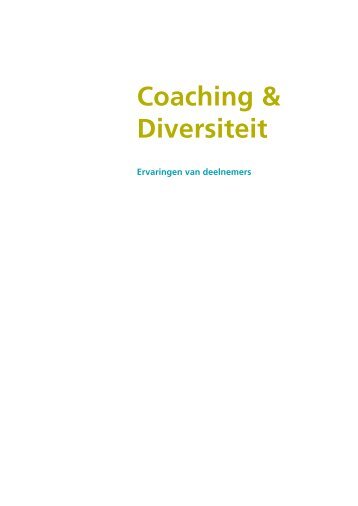 Coaching en diversiteit - A+O fonds Rijk