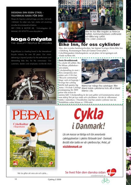 Läs Cykling nr:2-09 här (pdf-fil, 9Mbyte) - Cykelfrämjandet