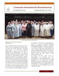 Communio Internationalis Benedictinarum - Benedictines-cib.org