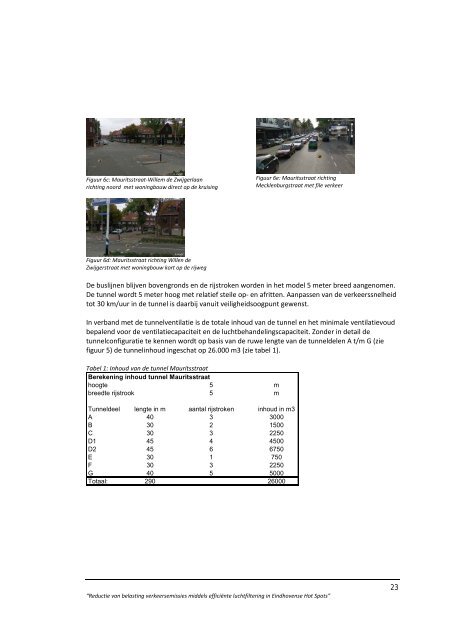 het eindrapport “Reductie van belasting verkeersemissies ... - HMVT