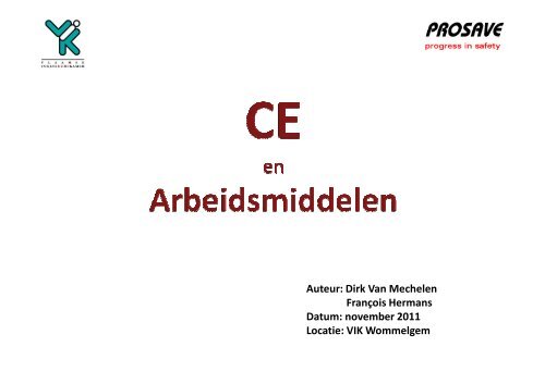 CE en arbeidsmiddelen - en Regeltechniek