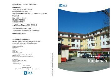 Informationsbroschyr Kaplanen (pdf) - Sala kommun