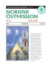 Jubileumsnummer 1/2006 - Nordisk Östmission