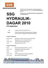SSG hydraulkidagarna 8-9 Sept 2010