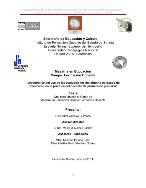 “Diagnóstico del uso de las evaluaciones del alumno ... - Ifodes