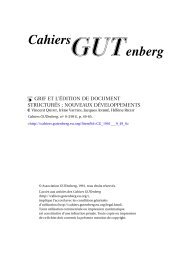 Grif et l'édition de document structurés - Cahiers GUTenberg - EU.org
