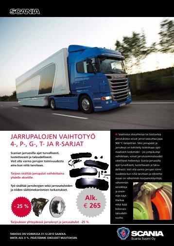 Jarrutarjous 2013 - Scania