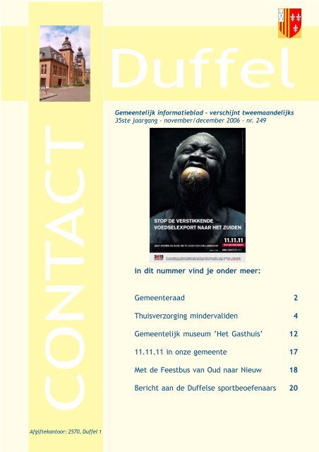 Editie november-december 2006 - Gemeente Duffel