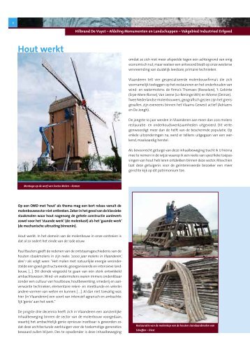 Hout werkt, houtgebruik in molens - Open Monumentendag ...
