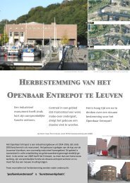 21 Herbestemming van het openbaar entrepot te Leuven