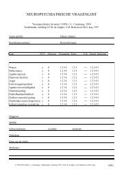 NPI vragenlijst - Psychiatrienet