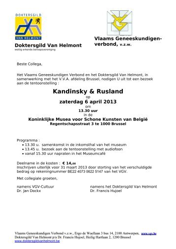 Programma - doktersgilde Van Helmont