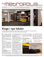 Kluge i nye lokaler - Metropolis arkitektur & design