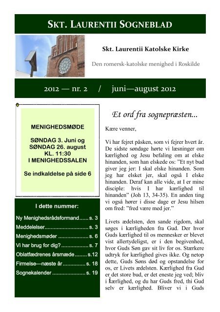 Sogneblad 2012-2 - Sankt Laurentii Kirke