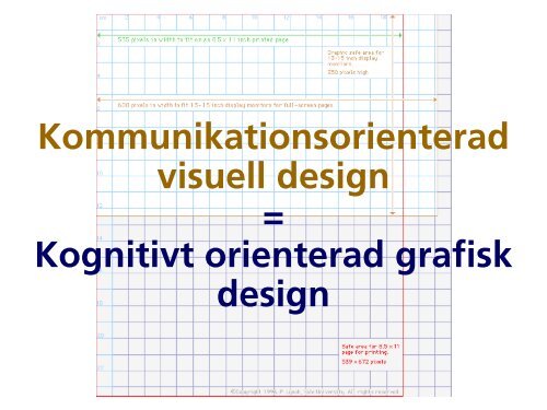 Kommunikations- orienterad visuell design - Lunds universitet