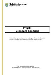 Rapport från projekt Lean-tänk i städ - Suntliv.nu