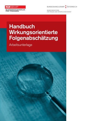 Handbuch Wirkungsorientierte Folgenabschätzung