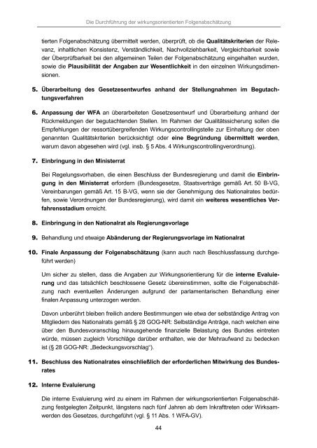 Handbuch Wirkungsorientierte Folgenabschätzung