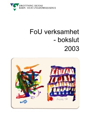 Forskning 2003 (pdf-dokument) - Sahlgrenska Universitetssjukhuset