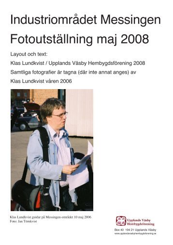 Fotodokumentation från 2008 - Upplands Väsby hembygdsförening