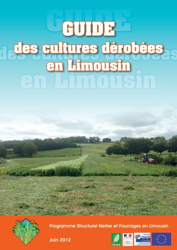 des cultures dérobées - Les chambres d'agriculture en Limousin