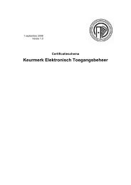 Keurmerk Elektronisch Toegangsbeheer - Kiwa Fire Safety & Security