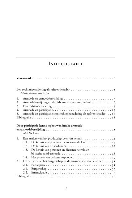 INHOUDSTAFEL - Academia Press