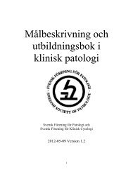 SFP/SFKC Målbeskrivning och utbildningsbok 2012 (pdf) - Svensk ...