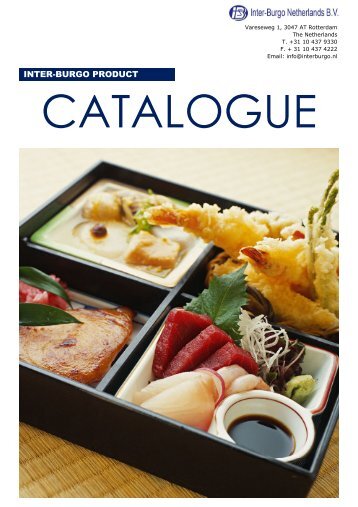 JAPANESE FOOD CATALOGUE View Online - Inter-Burgo ...