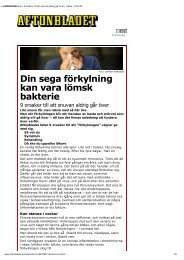 Din sega förkylning kan vara lömsk bakterie