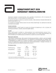 hematokrit/hct och beräknat hemoglobin/hb - Abbott Point of Care.com