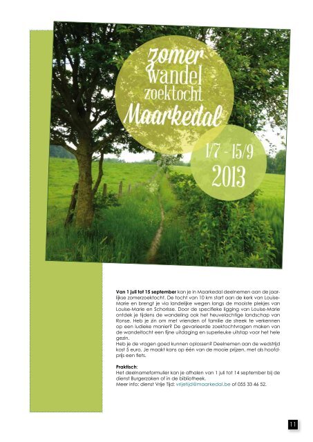 Nieuwsbrief juni 2013 - download - Gemeente Maarkedal