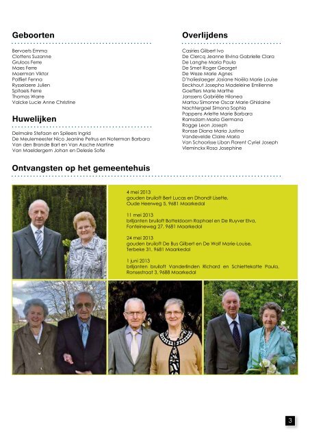 Nieuwsbrief juni 2013 - download - Gemeente Maarkedal