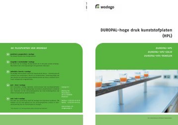 Duropal Hpl Productinformatie - Hout Import Reuver