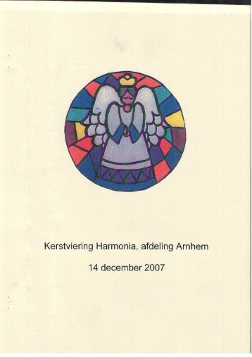 Kerstviering Harmonie, afdeling Arnhem - Harmonia