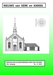 Nieuws van Kerk en Kansel - 06- 2012 - PKN Ten Boer