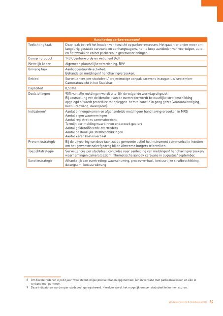 Werkplan Toezicht & Handhaving 2013 - Veilig Almere - Gemeente ...