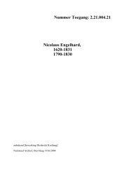 2.21.004.21 Nicolaus Engelhard, 1620-1831 1790-1830 - TANAP ...