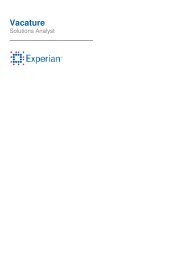 Vacature - Experian