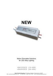 Mains Dimmable LED Strip Driver 45W 12vDC