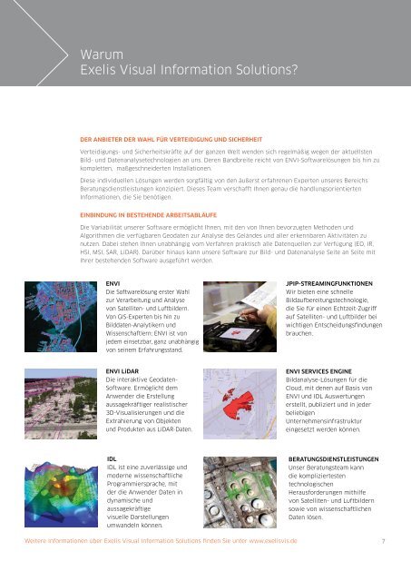 Geoinformationen für Verteidigung und Sicherheit - Exelis Visual ...