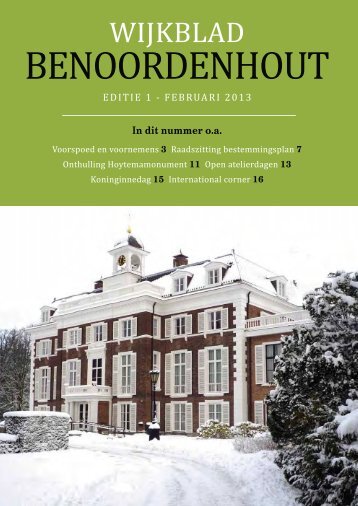 2013 / 1 - Wijkvereniging Benoordenhout