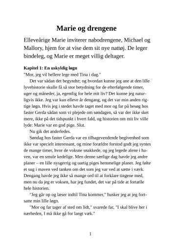 Marie og drengene - Pornobiblioteket.dk