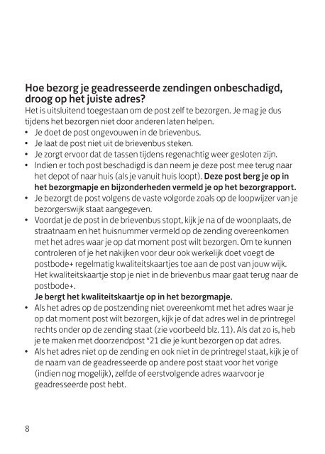 Inhoud - Werken bij PostNL