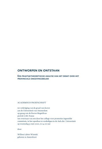 ONTwORPEN EN ONTSTAAN - Oapen