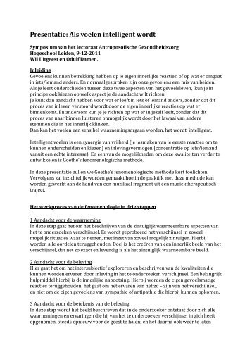 Wil Uitgeest en Odulf Damen - Hogeschool Leiden